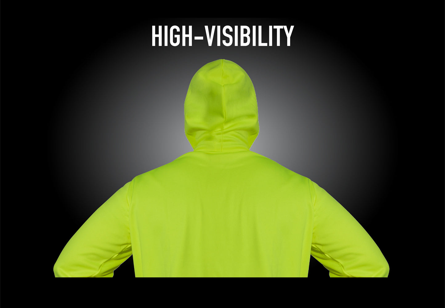 High-Vis Performance Hooded Sweatshirt - Safety Green