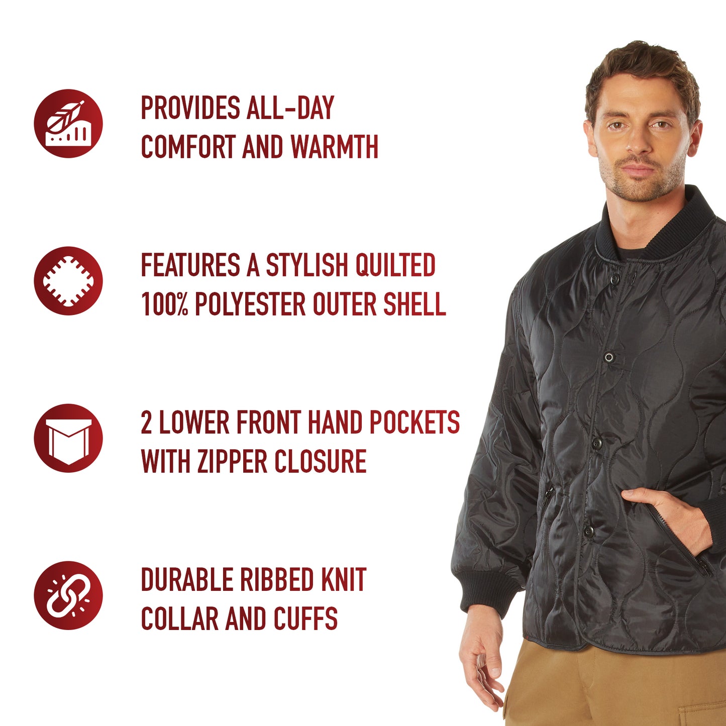 Rothco Quilted Woobie Jacket