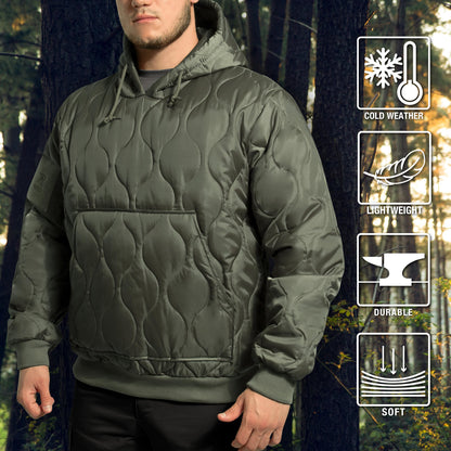 Quilted Woobie Hooded Sweatshirt