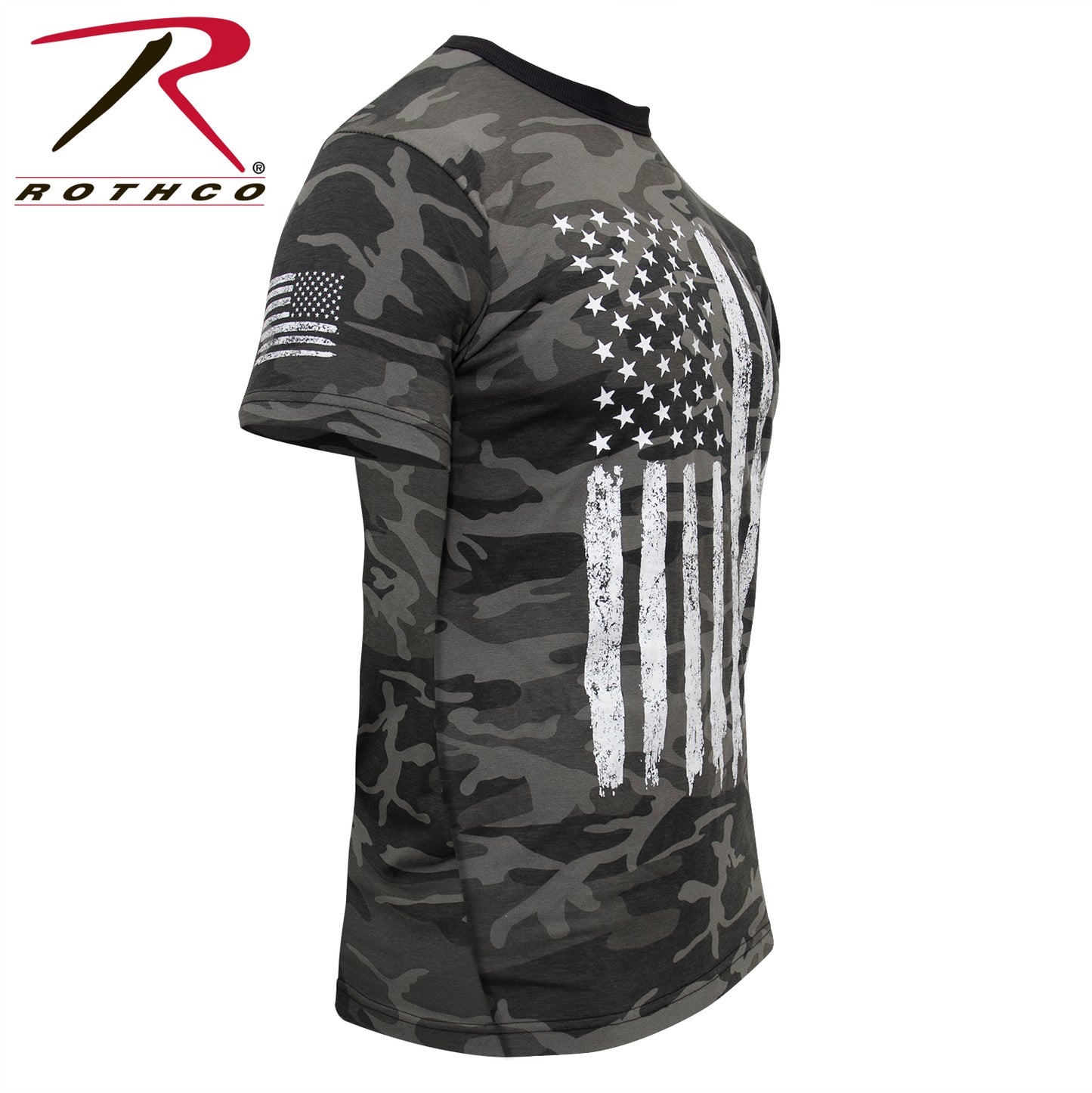 Camo US Flag T-Shirt