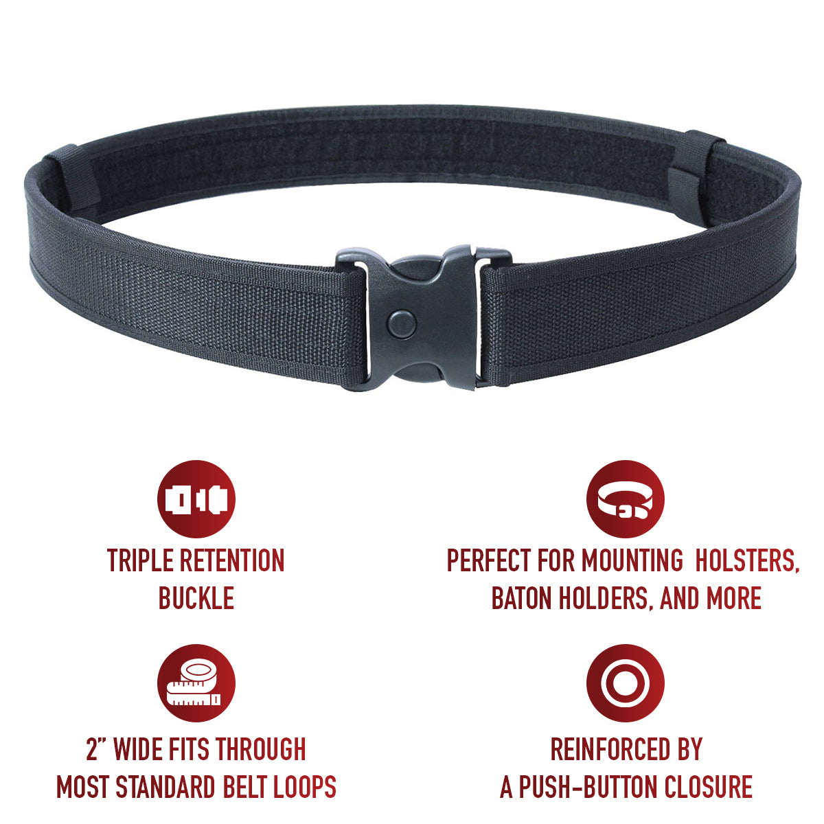 Deluxe Triple Retention Duty Belt