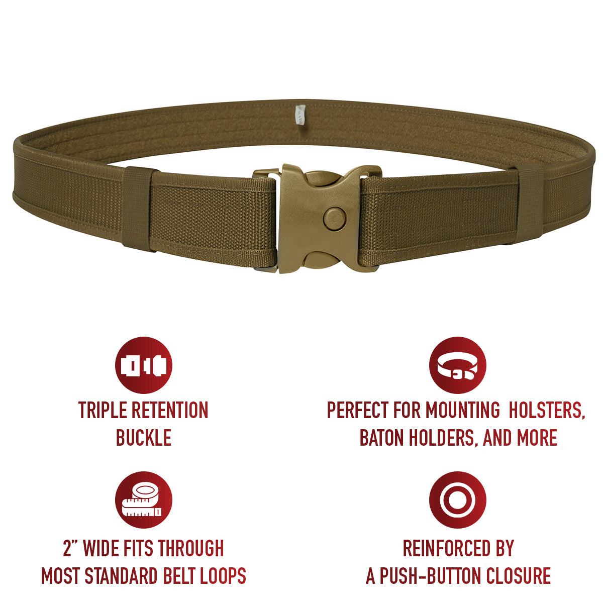 Deluxe Triple Retention Duty Belt