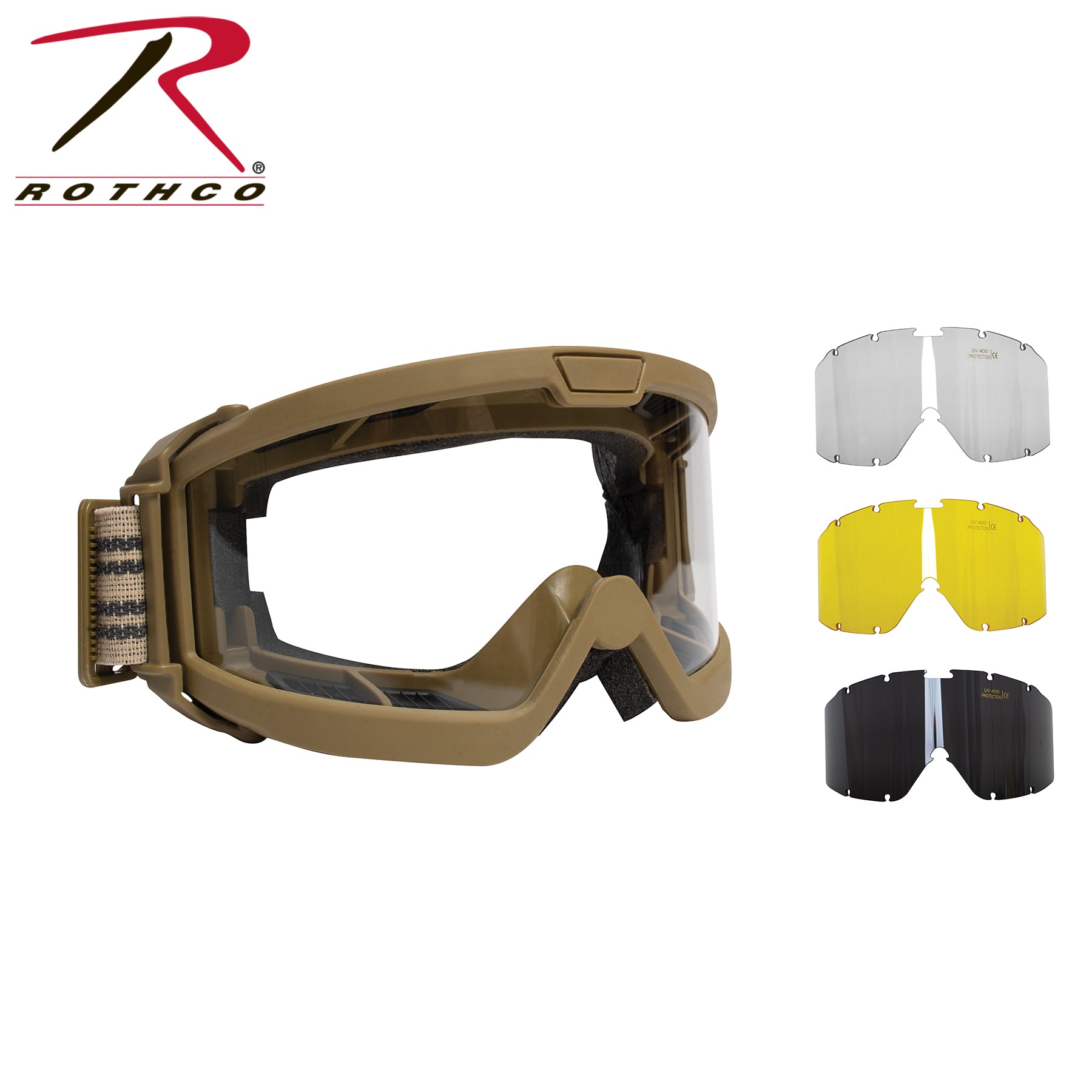 Rothco ANSI Ballistic OTG Goggle System - Tactical Choice Plus