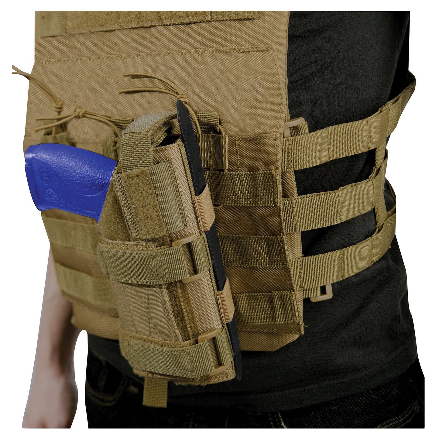 Low Profile MOLLE Pistol Holster - Tactical Choice Plus