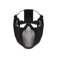 Rothco Steel Half Face Mask With Ear Guard - Black - Tactical Choice Plus