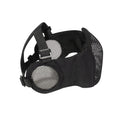 Rothco Steel Half Face Mask With Ear Guard - Black - Tactical Choice Plus