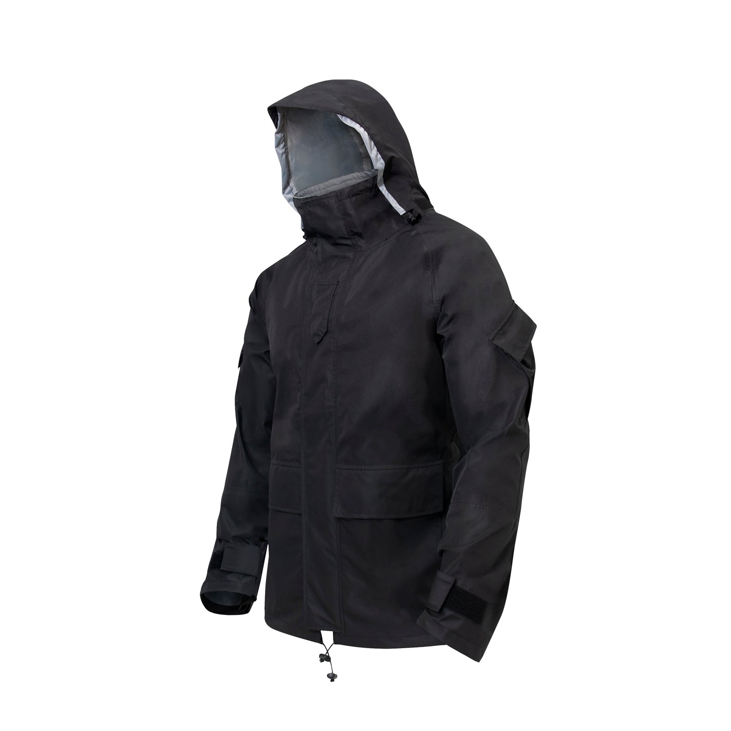 Rothco Hard Shell Waterproof Jacket - Black - Tactical Choice Plus