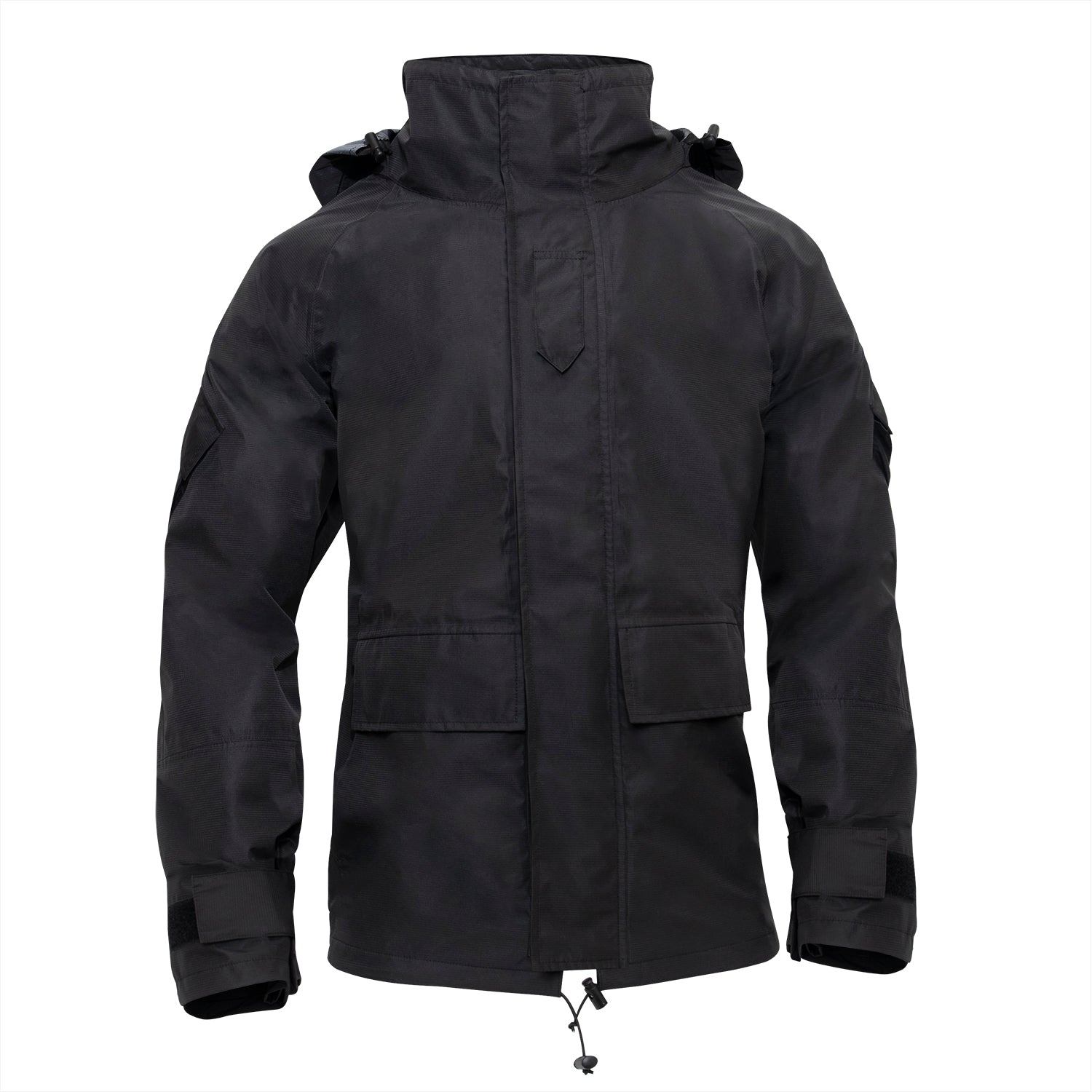 Rothco Hard Shell Waterproof Jacket - Black - Tactical Choice Plus