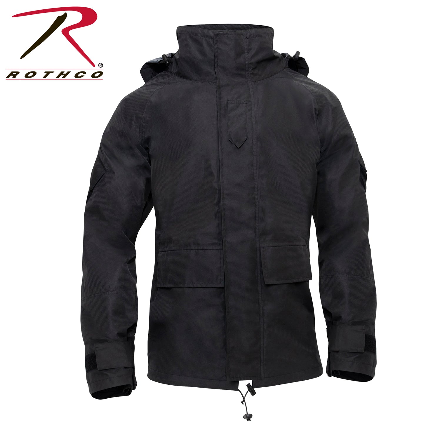 Hard Shell Waterproof Jacket - Black