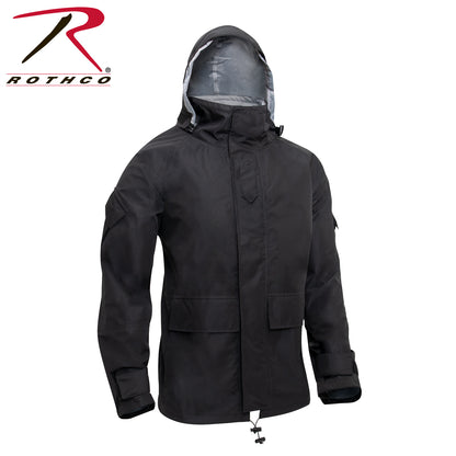 Hard Shell Waterproof Jacket - Black