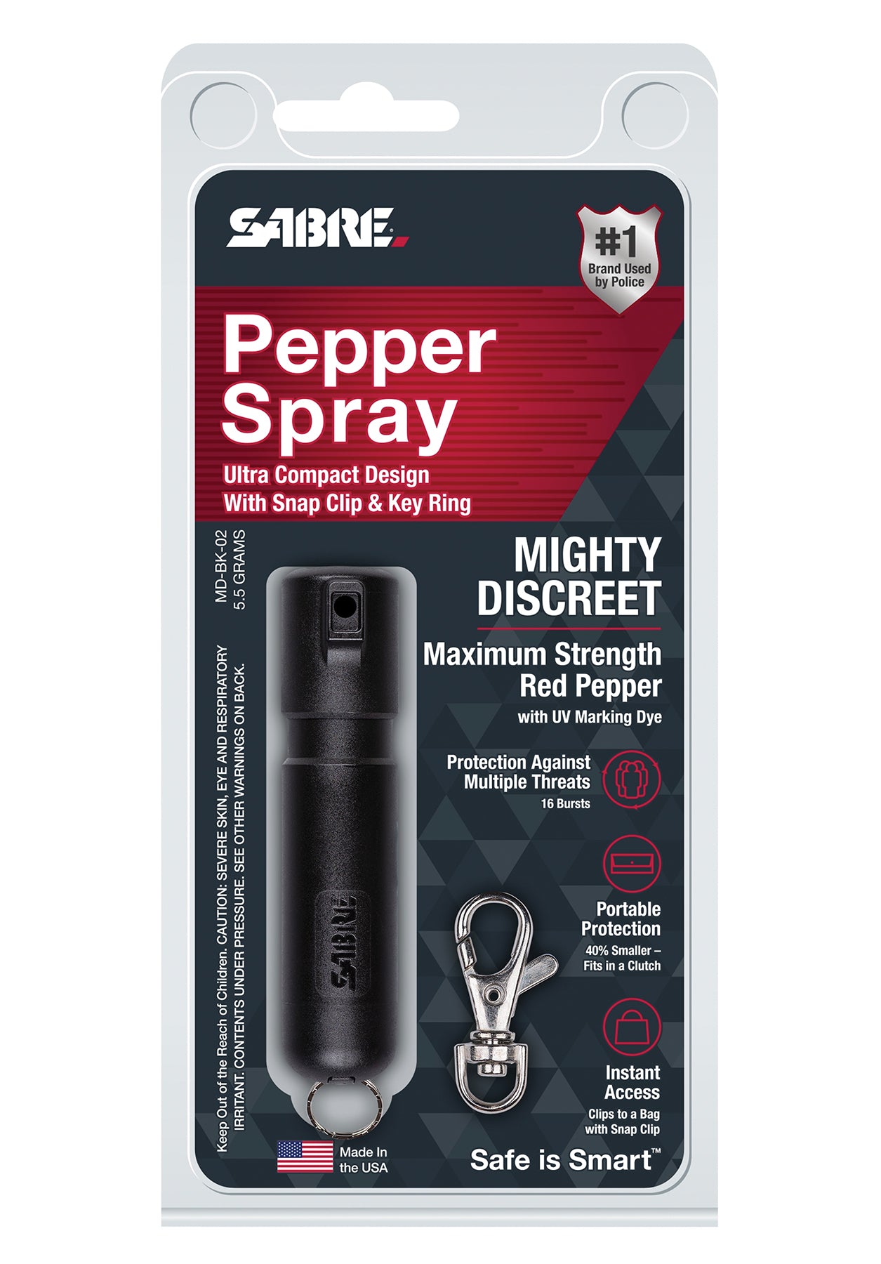 Sabre Mighty Discreet Pepper Spray - Tactical Choice Plus