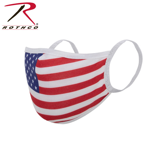 Rothco US Flag Reusable 3 Layer Facemask - Tactical Choice Plus
