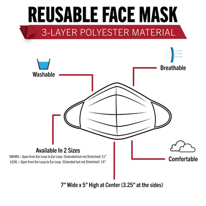 US Flag Reusable 3 Layer Facemask - Tactical Choice Plus
