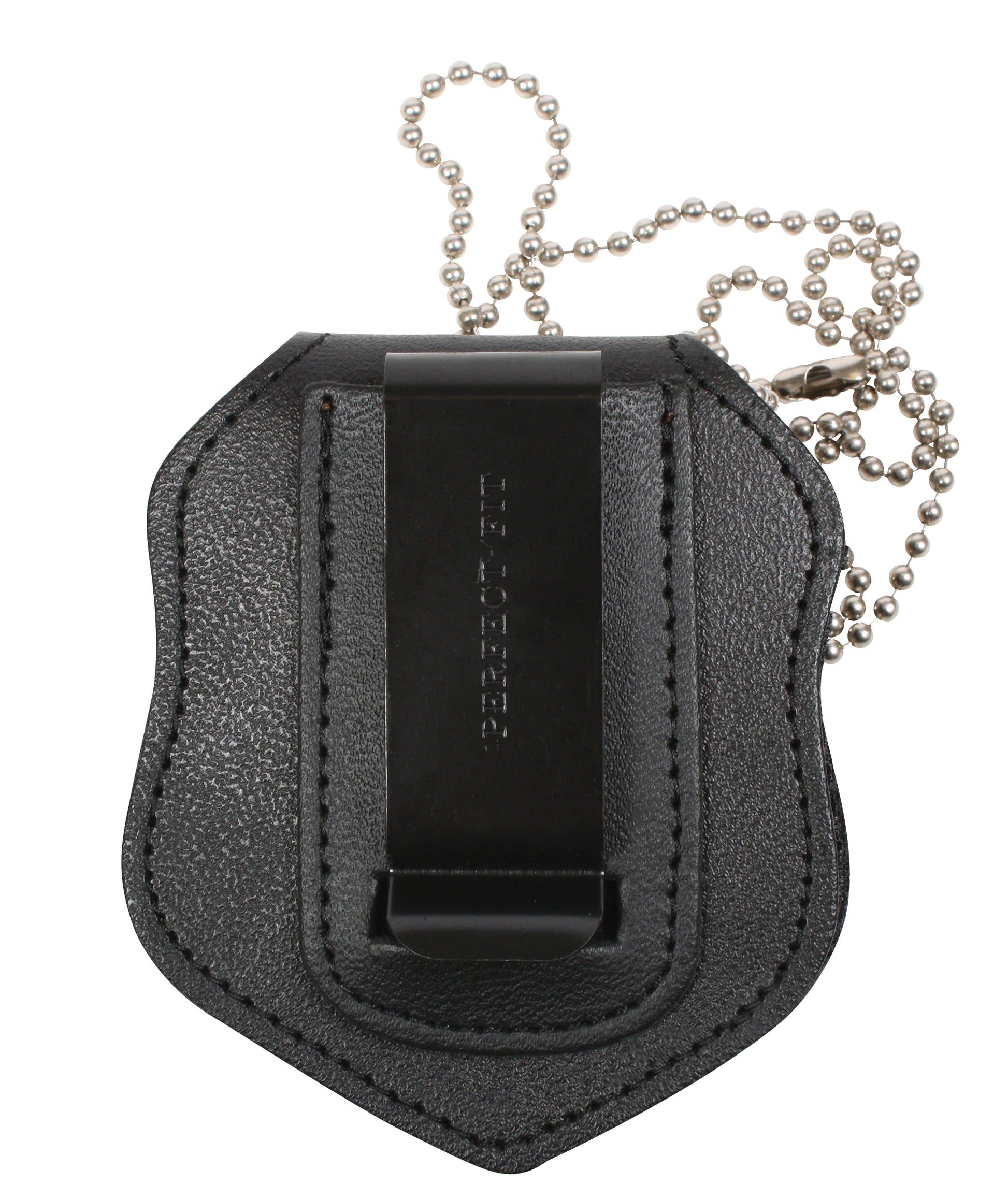 NYPD Style Leather Badge Holder With Clip - Tactical Choice Plus