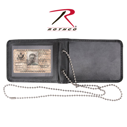 Rothco Leather Neck Identification Holder - Tactical Choice Plus