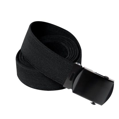 Rothco Elastic Stretch Web Belt - 54 Inches Long | Black - Tactical Choice Plus