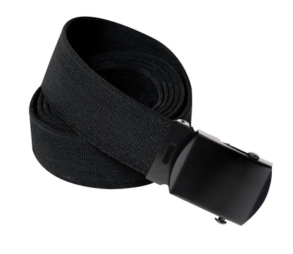 Rothco Elastic Stretch Web Belt - 54 Inches Long | Black - Tactical Choice Plus
