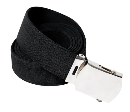 Rothco Elastic Stretch Web Belt - 54 Inches Long | Black - Tactical Choice Plus