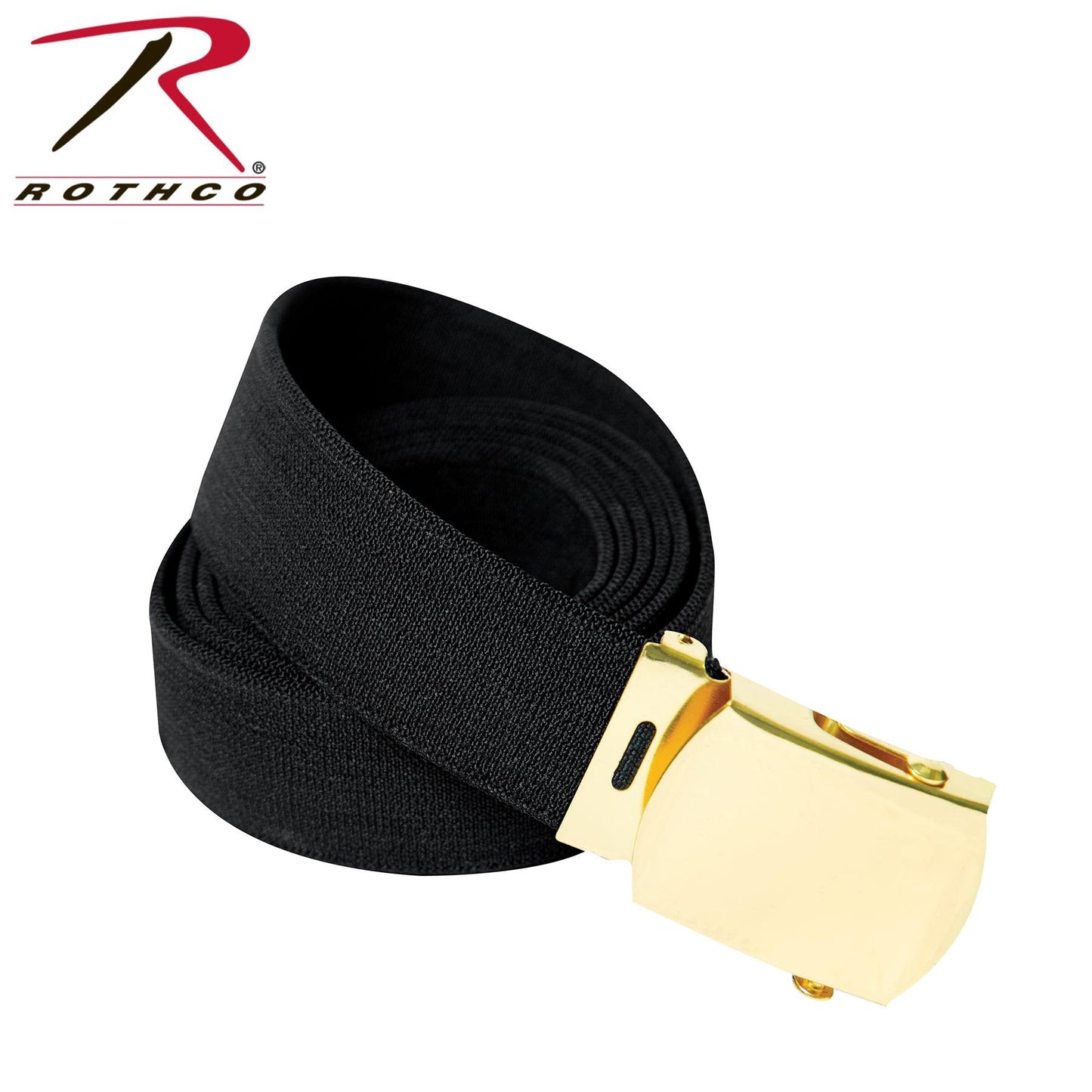 Rothco Elastic Stretch Web Belt - 54 Inches Long | Black - Tactical Choice Plus