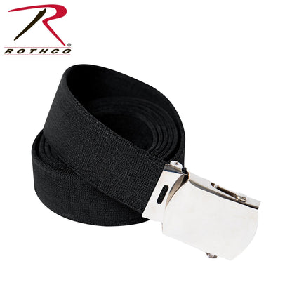 Rothco Elastic Stretch Web Belt - 54 Inches Long | Black - Tactical Choice Plus