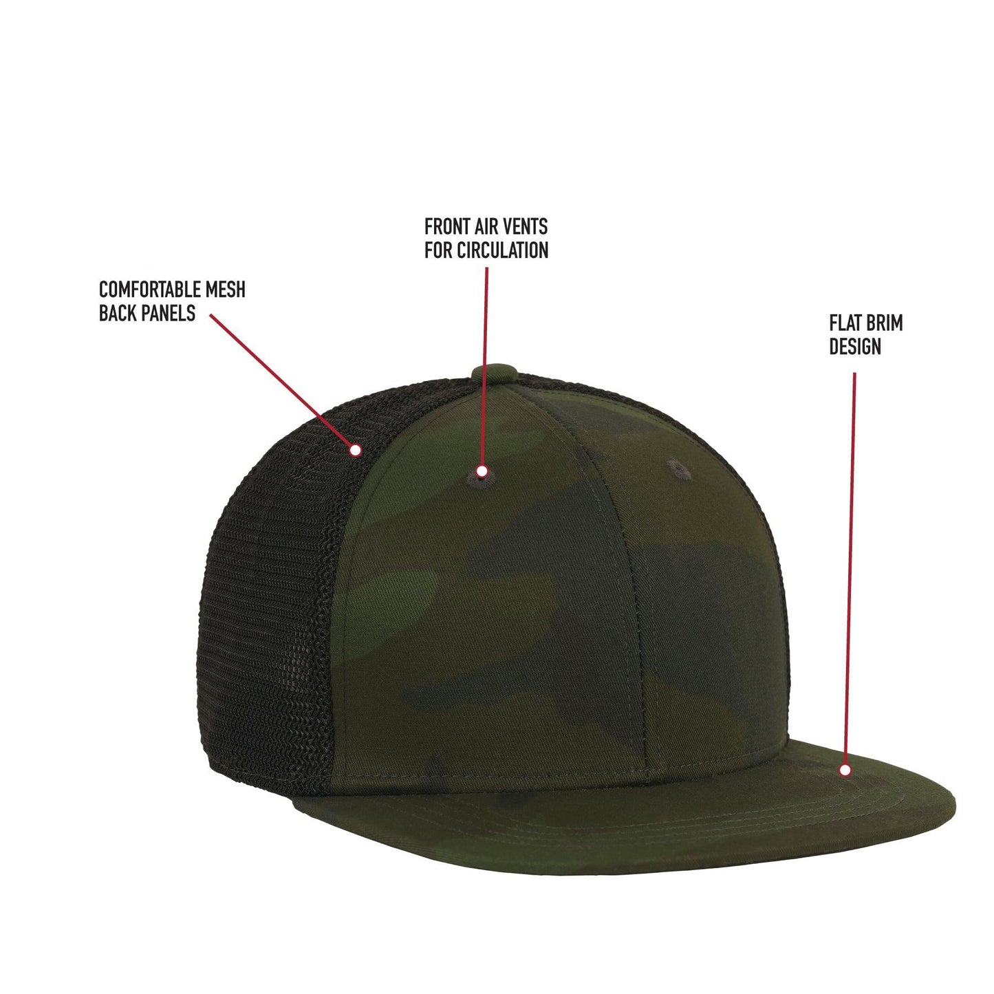 Rothco Midnight Camo Trucker Cap - Tactical Choice Plus