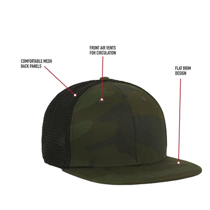 Rothco Midnight Camo Trucker Cap - Tactical Choice Plus
