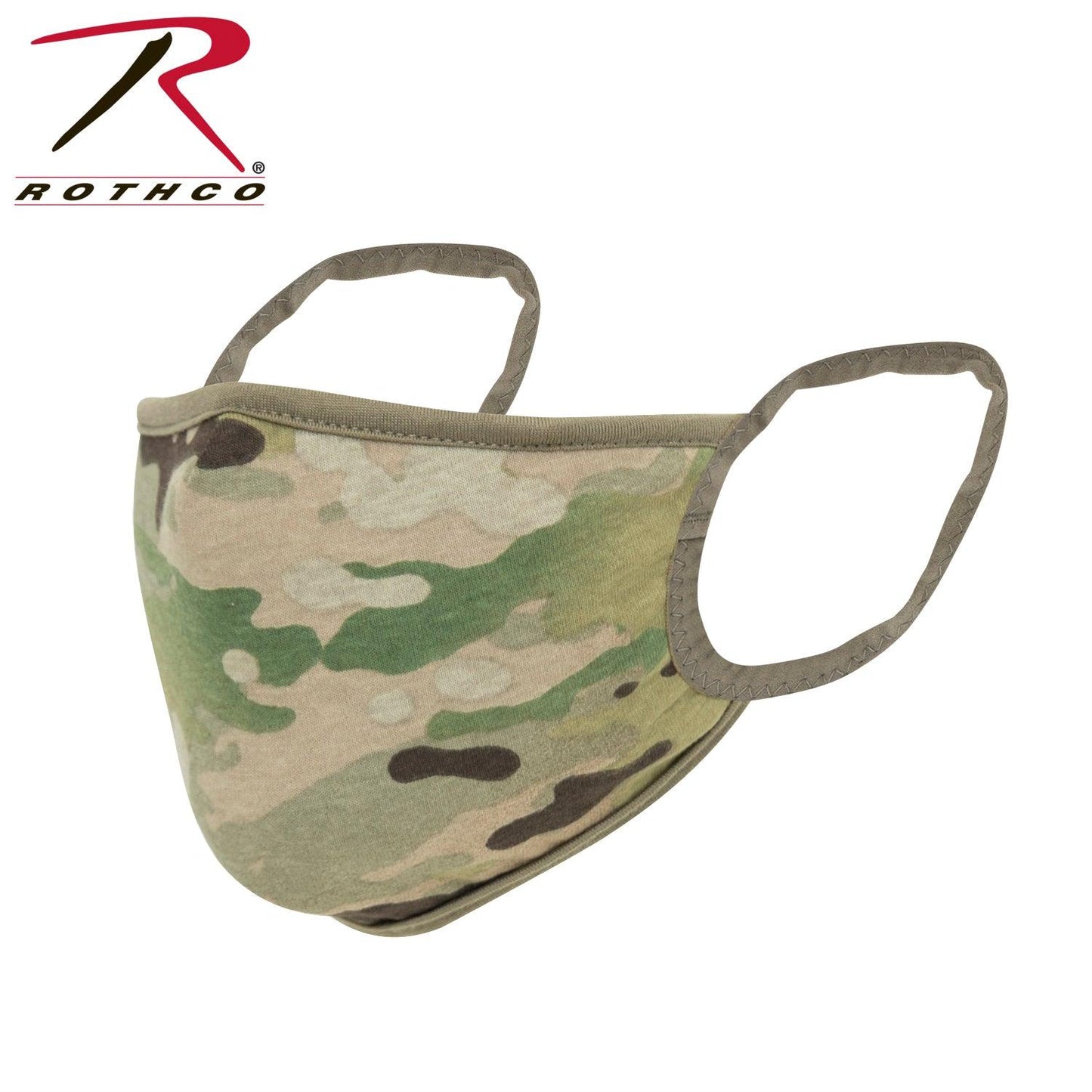 Rothco MultiCam Reusable 3-Layer Face Mask - Reversible MultiCam / Coyote - Tactical Choice Plus