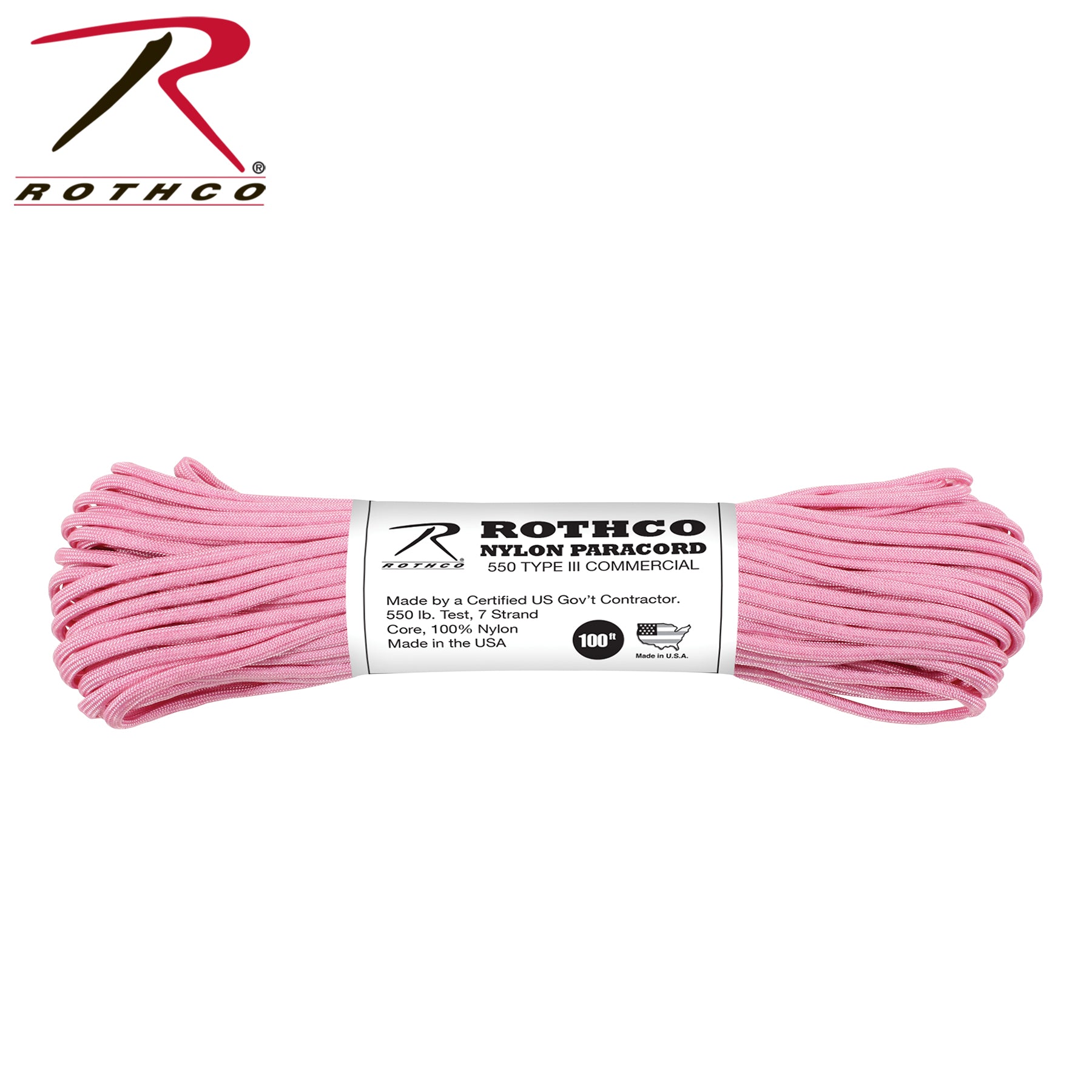 Rothco Nylon Paracord Type III 550 LB - Tactical Choice Plus