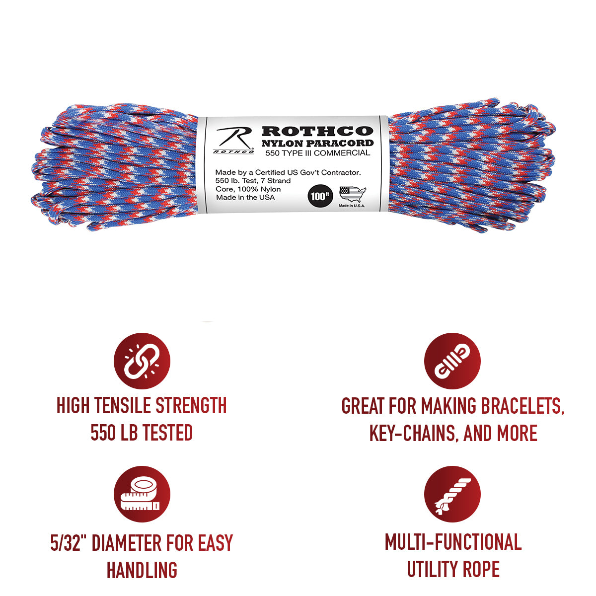 550lb Type III Nylon Camo Paracord