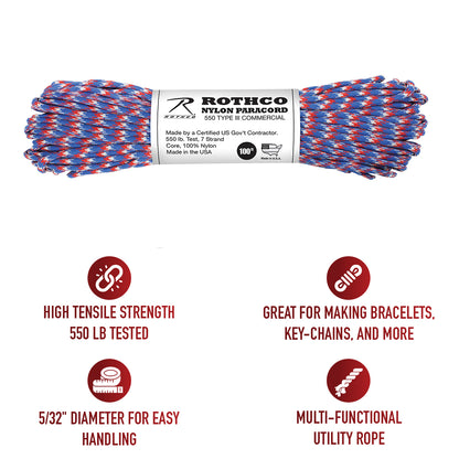 550lb Type III Nylon Camo Paracord