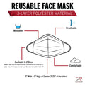 Rothco Reusable 3-Layer Face Mask - Tactical Choice Plus