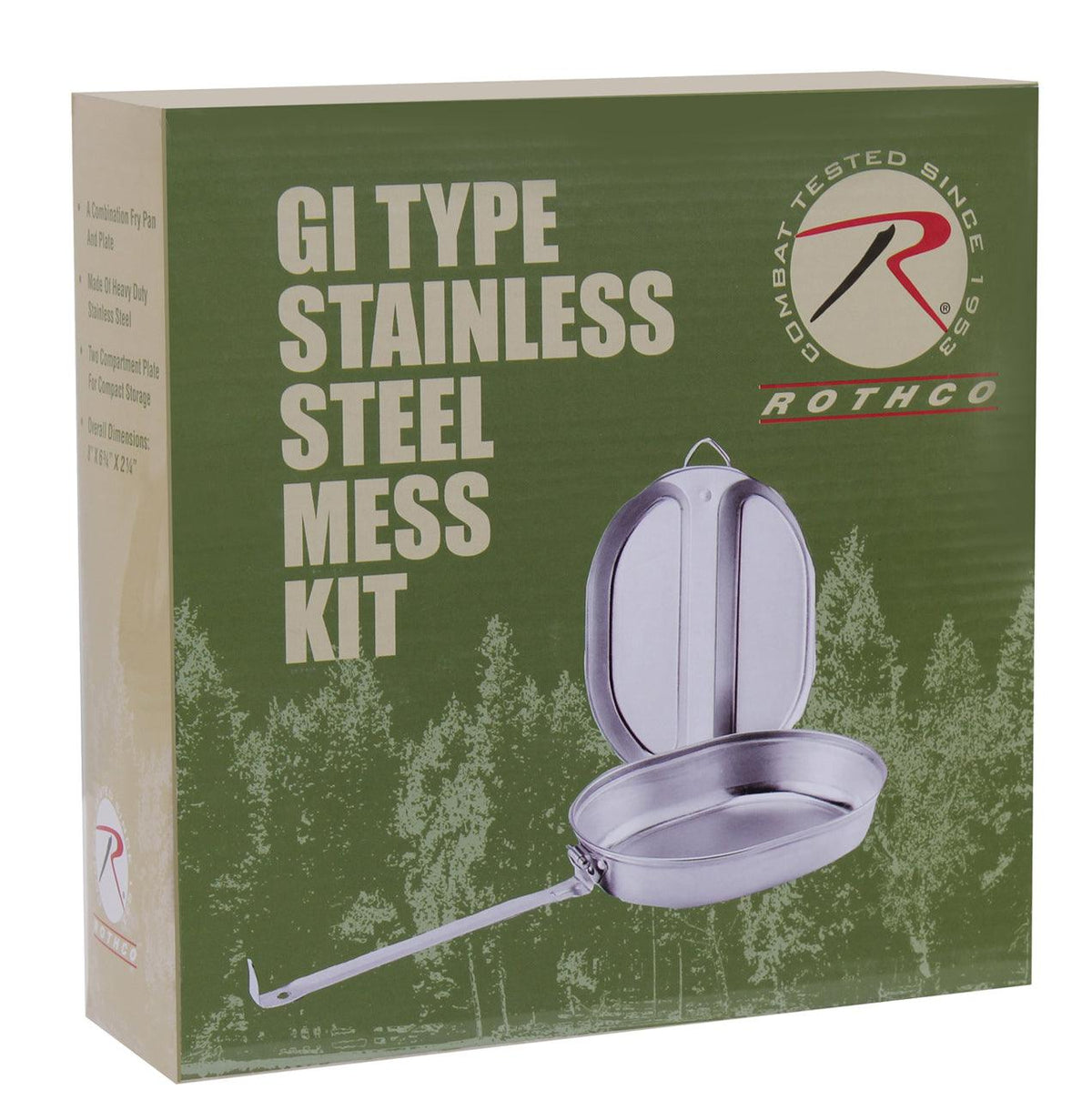 Gs Mess Kit GI Type Stainless Steel Mess Kit – Tactical Choice Plus