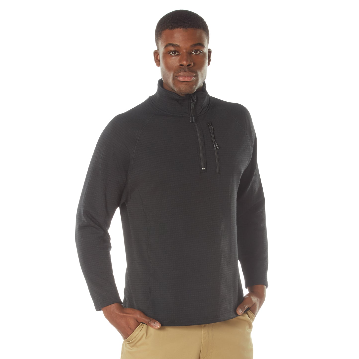 Grid Fleece Pullover
