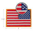 Rothco Mini US Flag Patch With Hook Back - Tactical Choice Plus