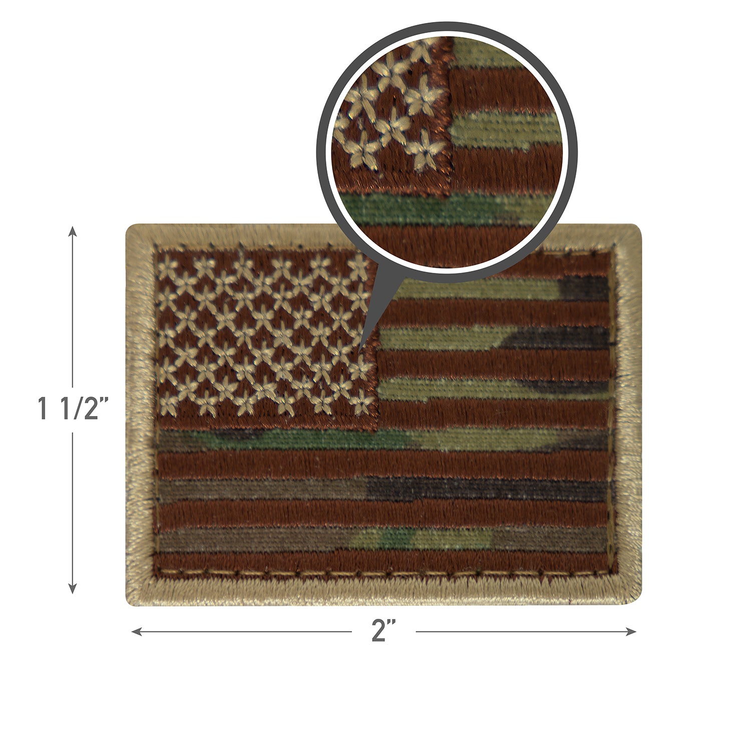 Rothco Mini US Flag Patch With Hook Back - Tactical Choice Plus