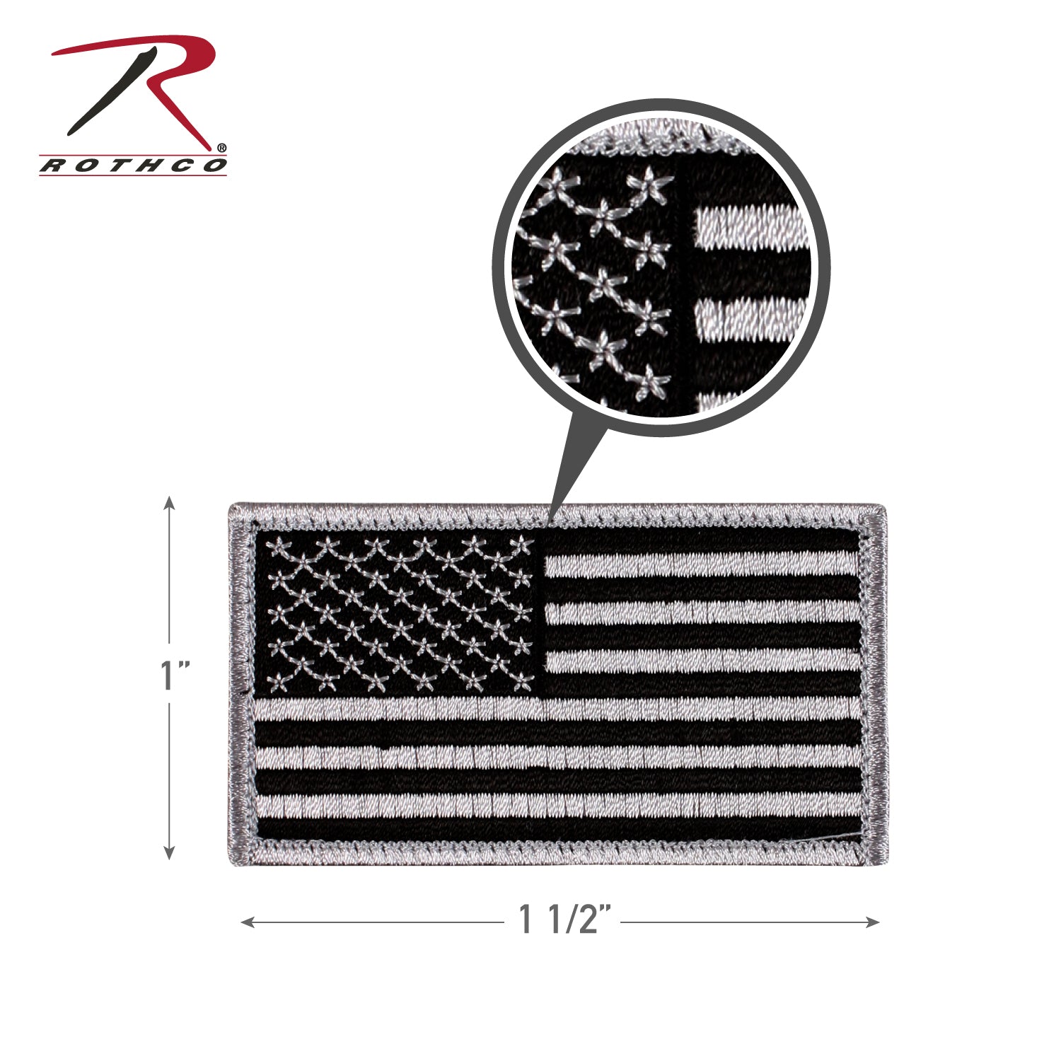 Rothco Mini US Flag Patch With Hook Back - Tactical Choice Plus