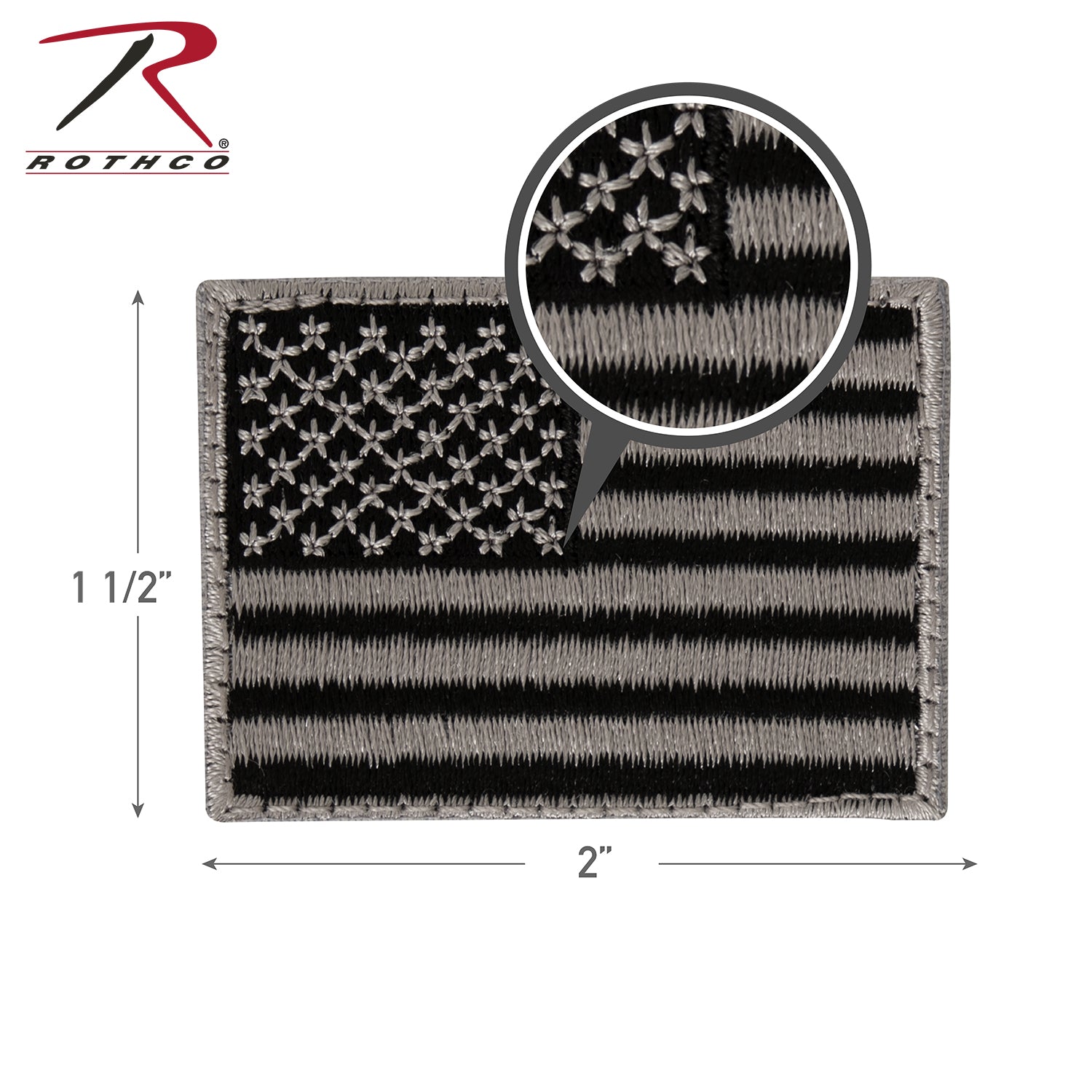 Rothco Mini US Flag Patch With Hook Back - Tactical Choice Plus