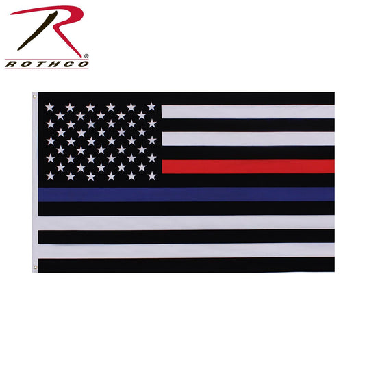 Rothco Thin Blue and Thin Red Line Flag - Tactical Choice Plus