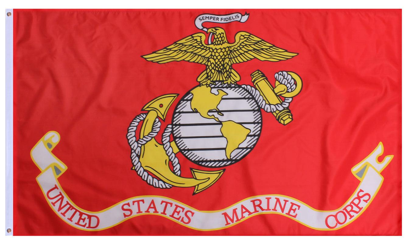 USMC Eagle, Globe and Anchor Flag - 3' x 5'