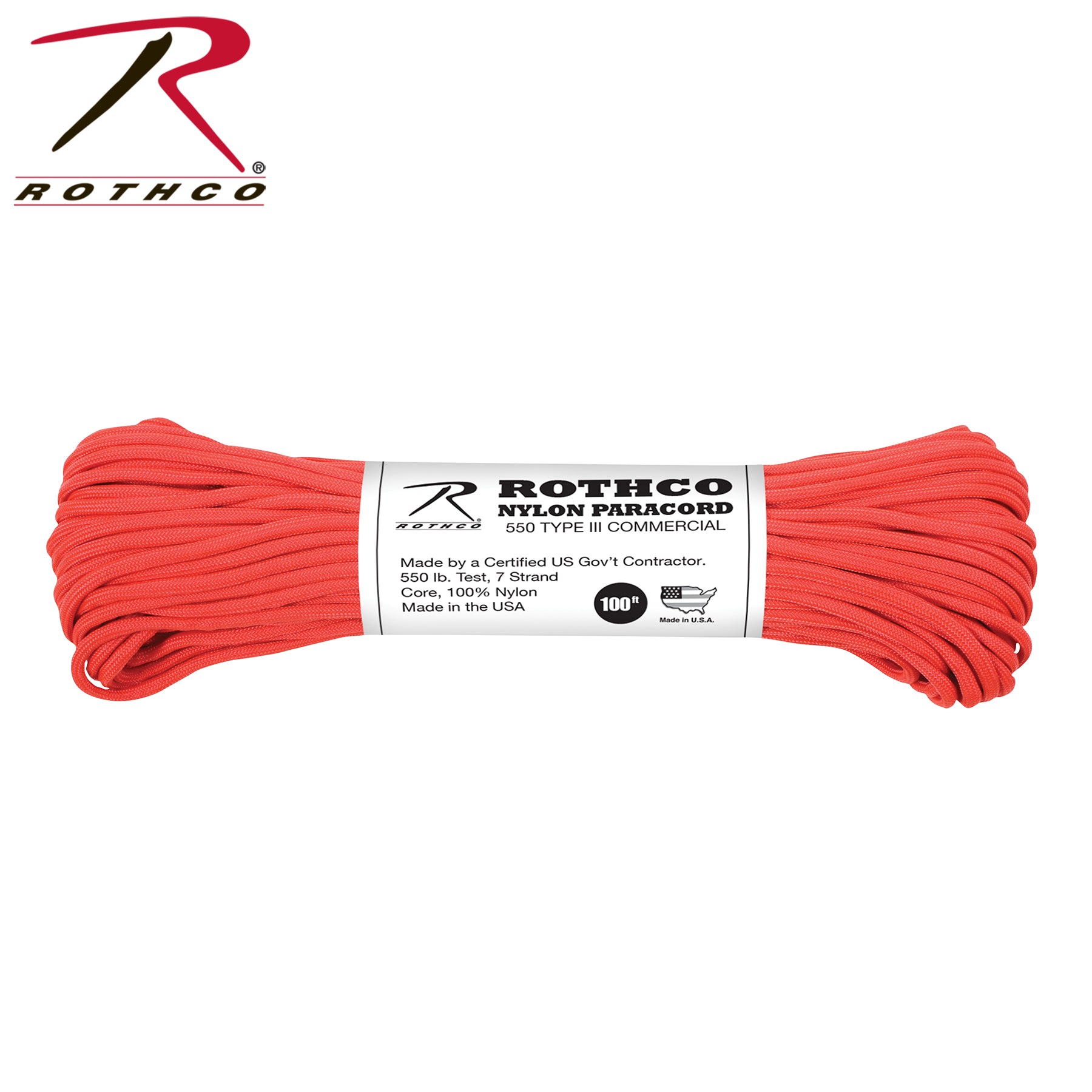 Rothco Nylon Paracord Type III 550 LB - Tactical Choice Plus