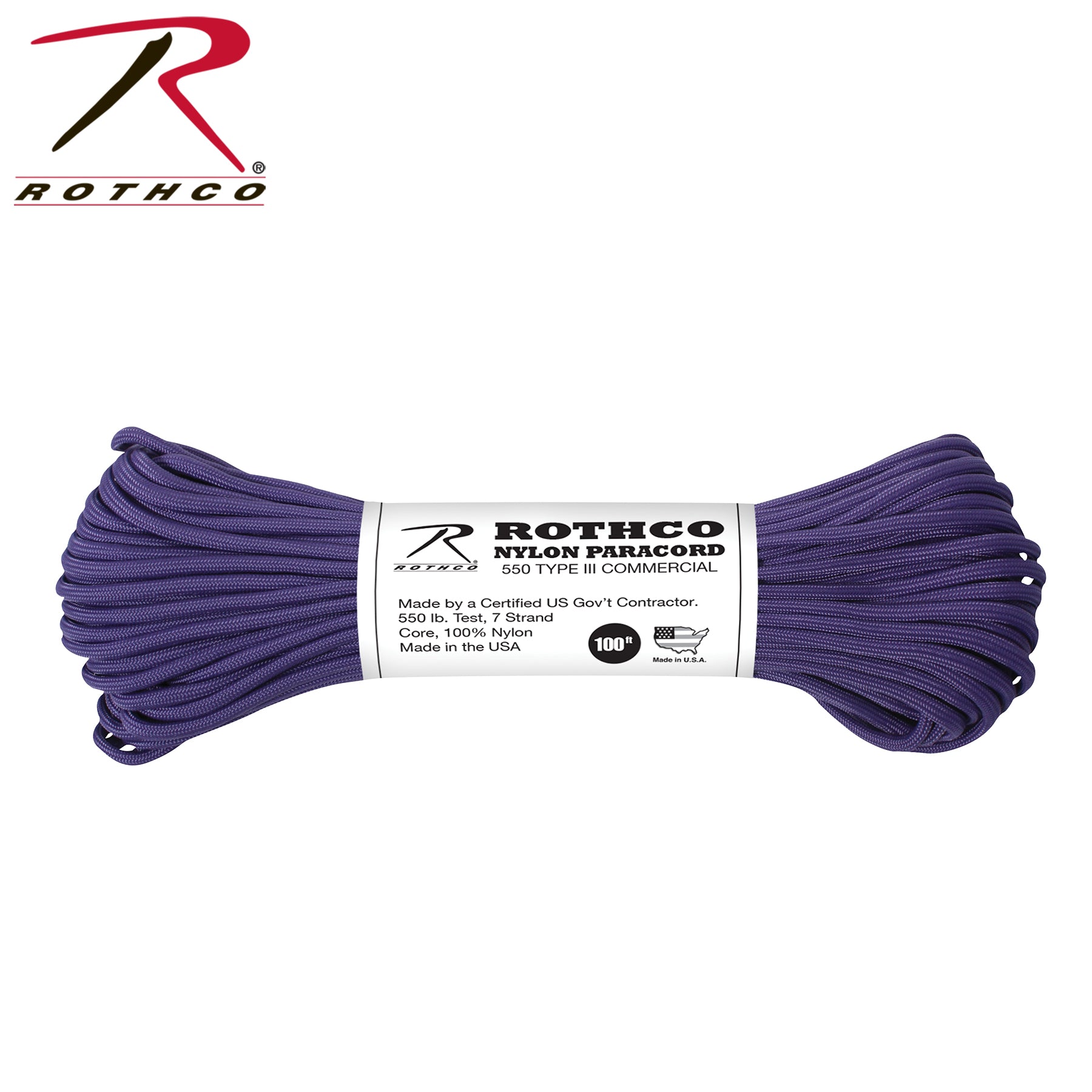 Rothco Nylon Paracord Type III 550 LB - Tactical Choice Plus