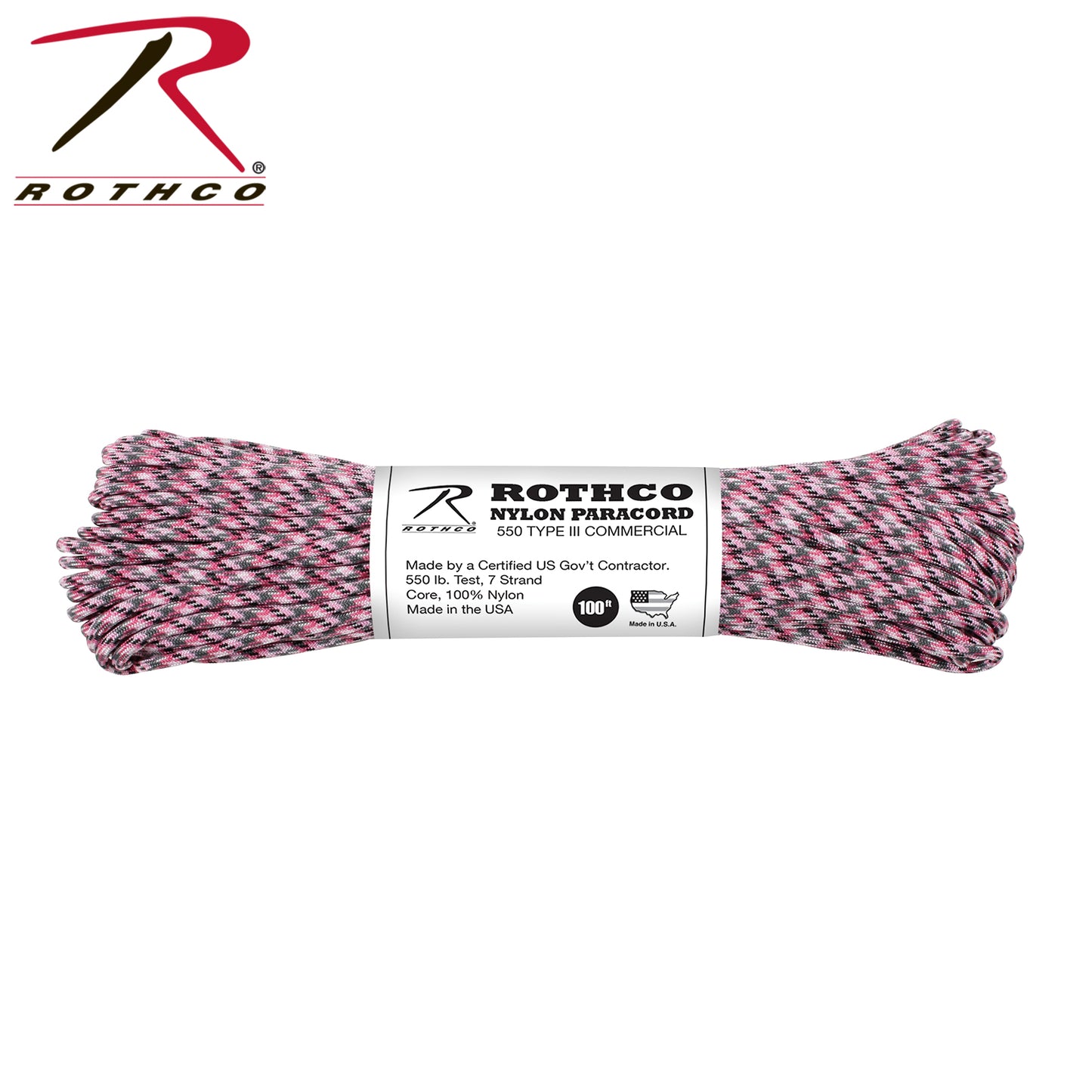 550lb Type III Nylon Camo Paracord