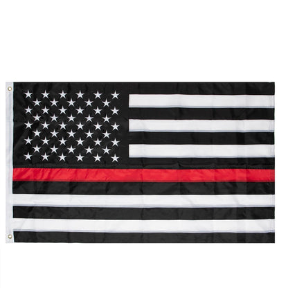 Deluxe Thin Red Line Flag / 3' X 5' - Tactical Choice Plus
