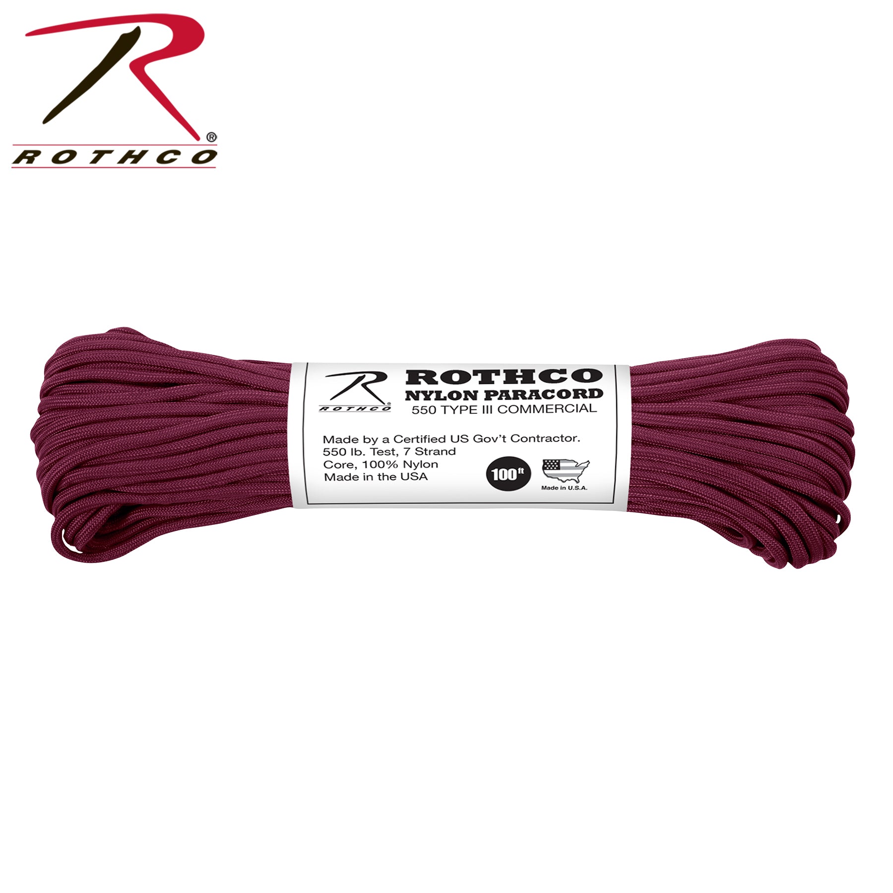 Rothco Nylon Paracord Type III 550 LB - Tactical Choice Plus