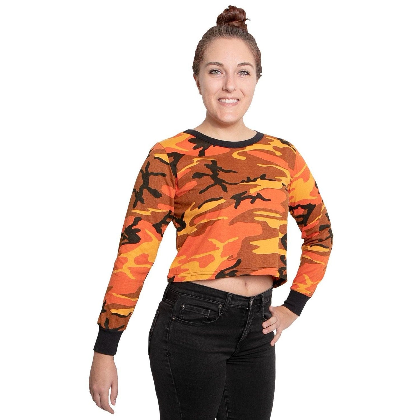 Rothco Women's Camo Long Sleeve Crop Top - Tactical Choice Plus