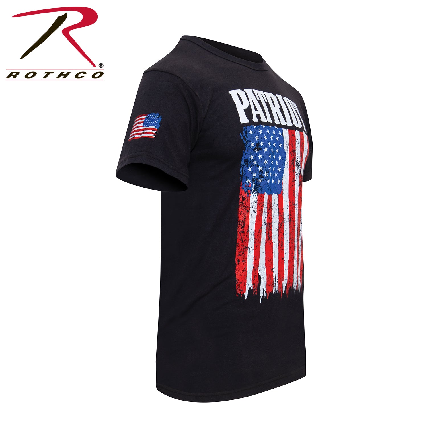 Rothco Patriot US Flag T-Shirt - Black - Tactical Choice Plus