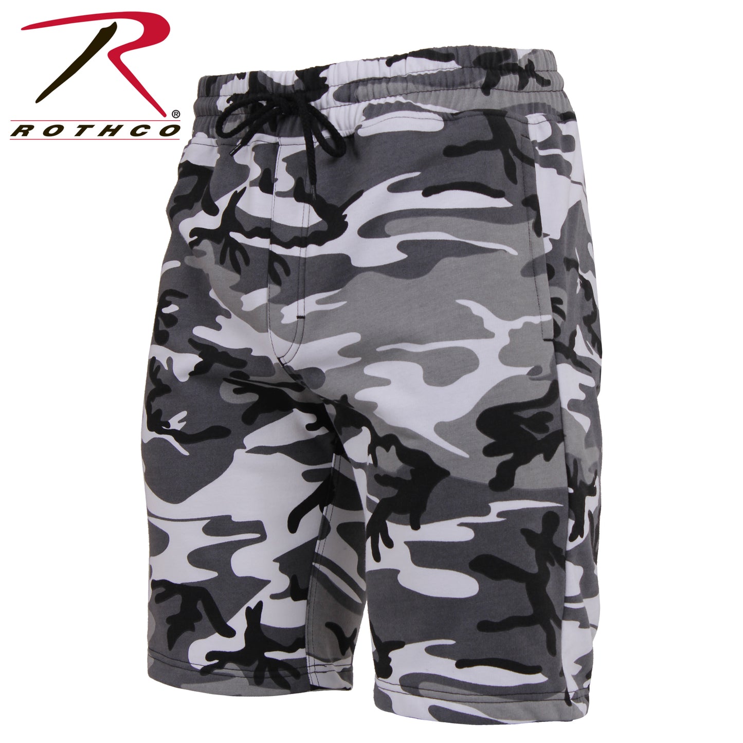 Camo & Solid Color Sweatshorts