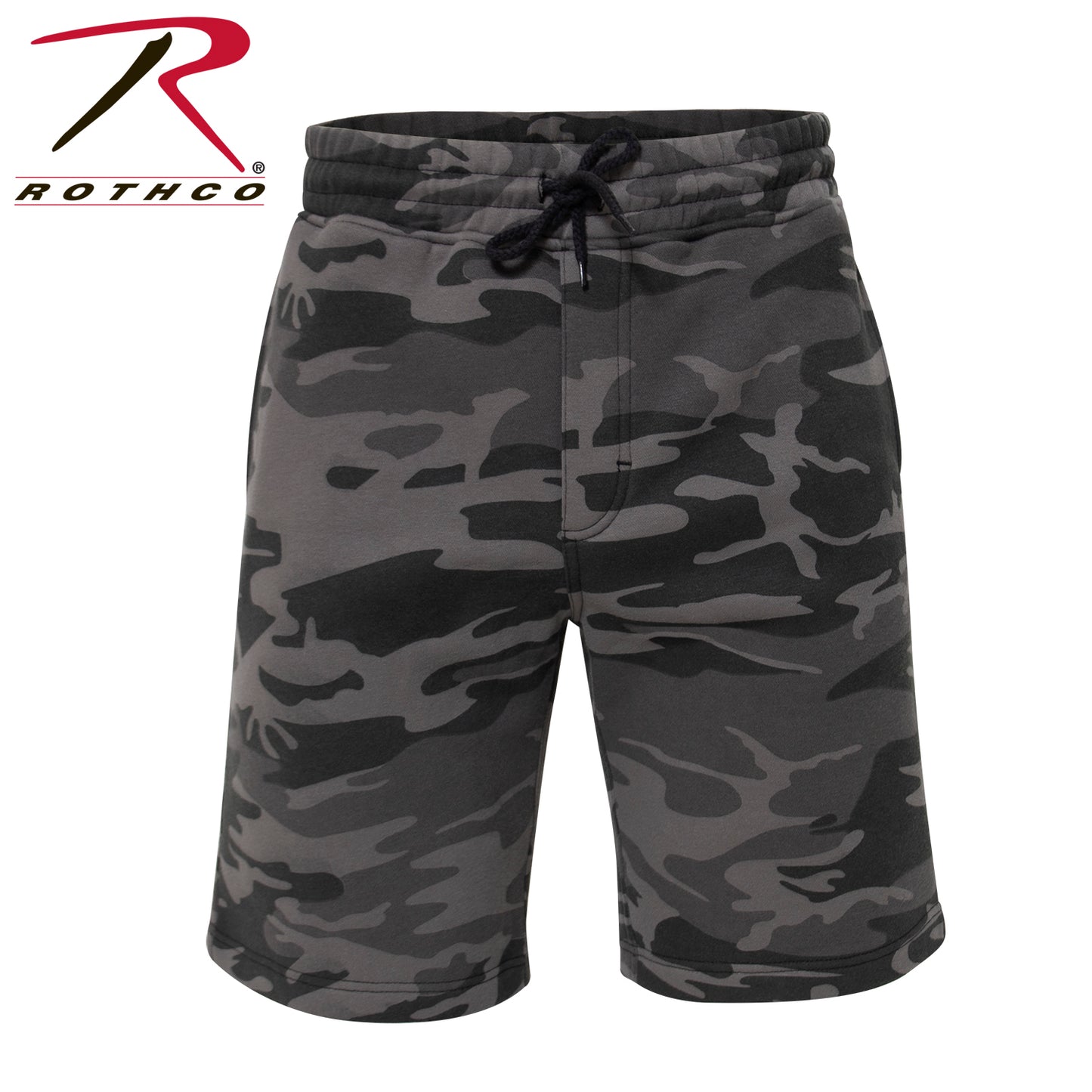 Camo & Solid Color Sweatshorts