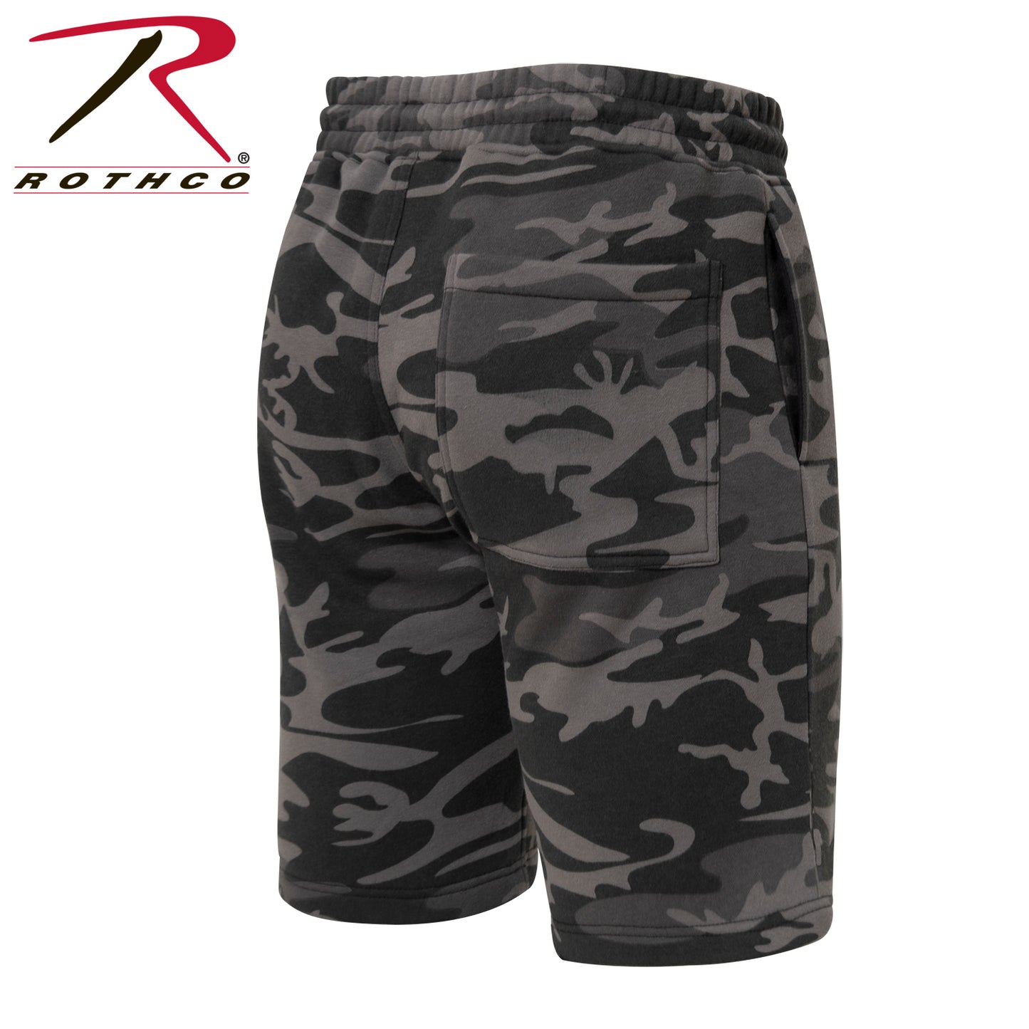 Camo & Solid Color Sweatshorts