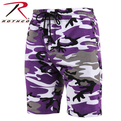 Camo & Solid Color Sweatshorts